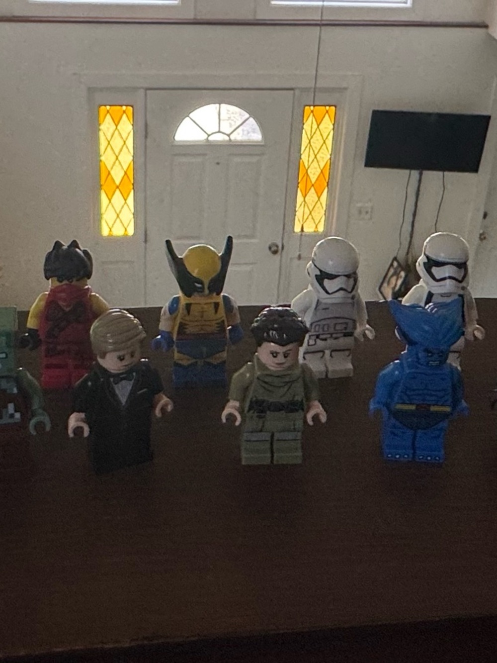 Lego Mini Figures Set with Yellow, Blue, White, Red, Green, Black